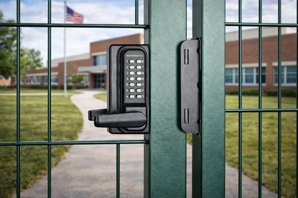 School gate lock